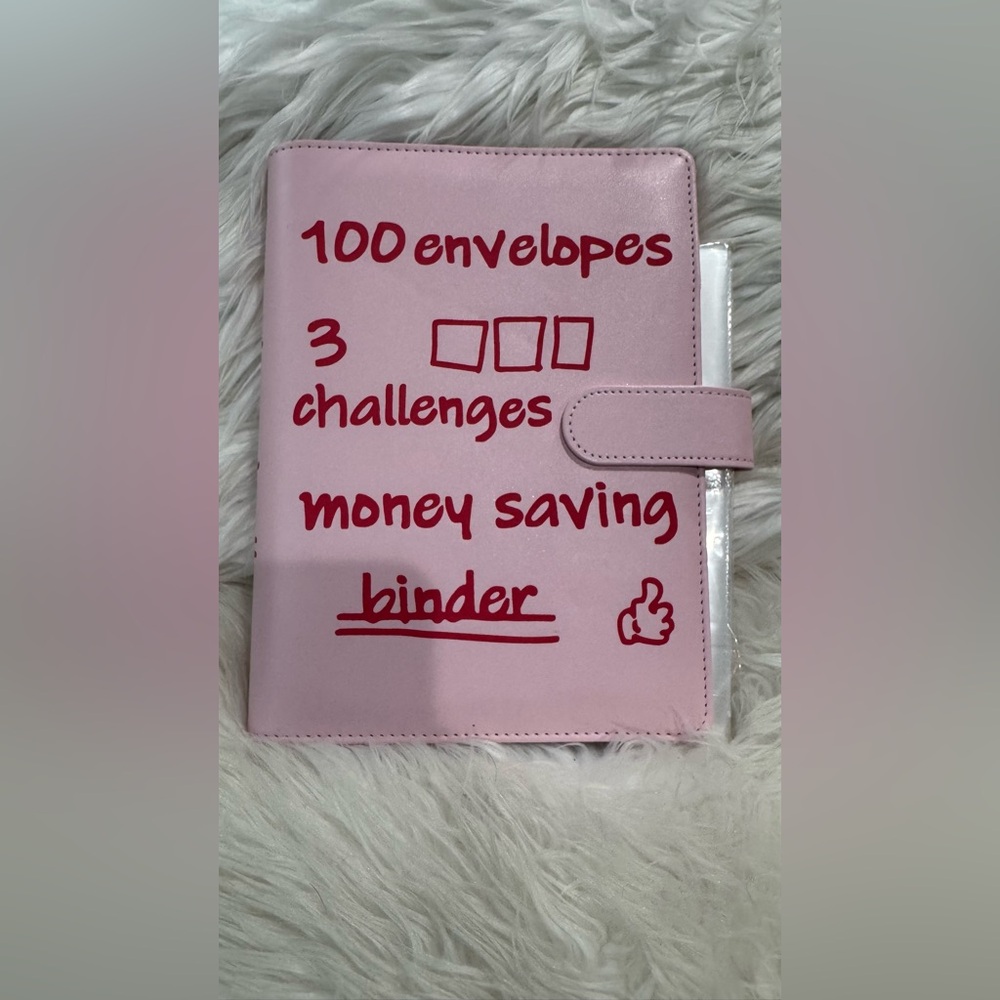 Pink Money Saving Binder